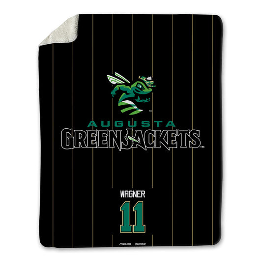 Augusta Jackets - MILB Baseball : Nico Wagner - Blanket-0