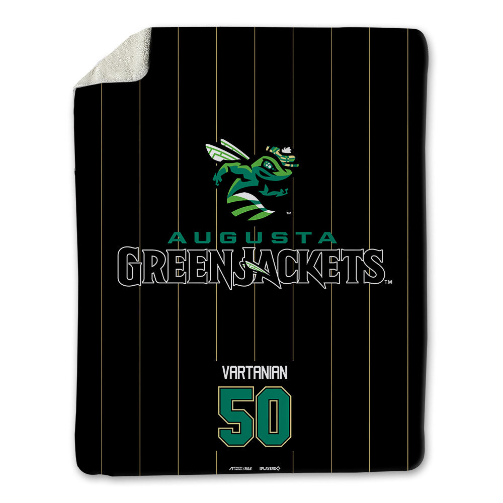 Augusta Jackets - MILB Baseball : Derek Vartanian - Blanket-0