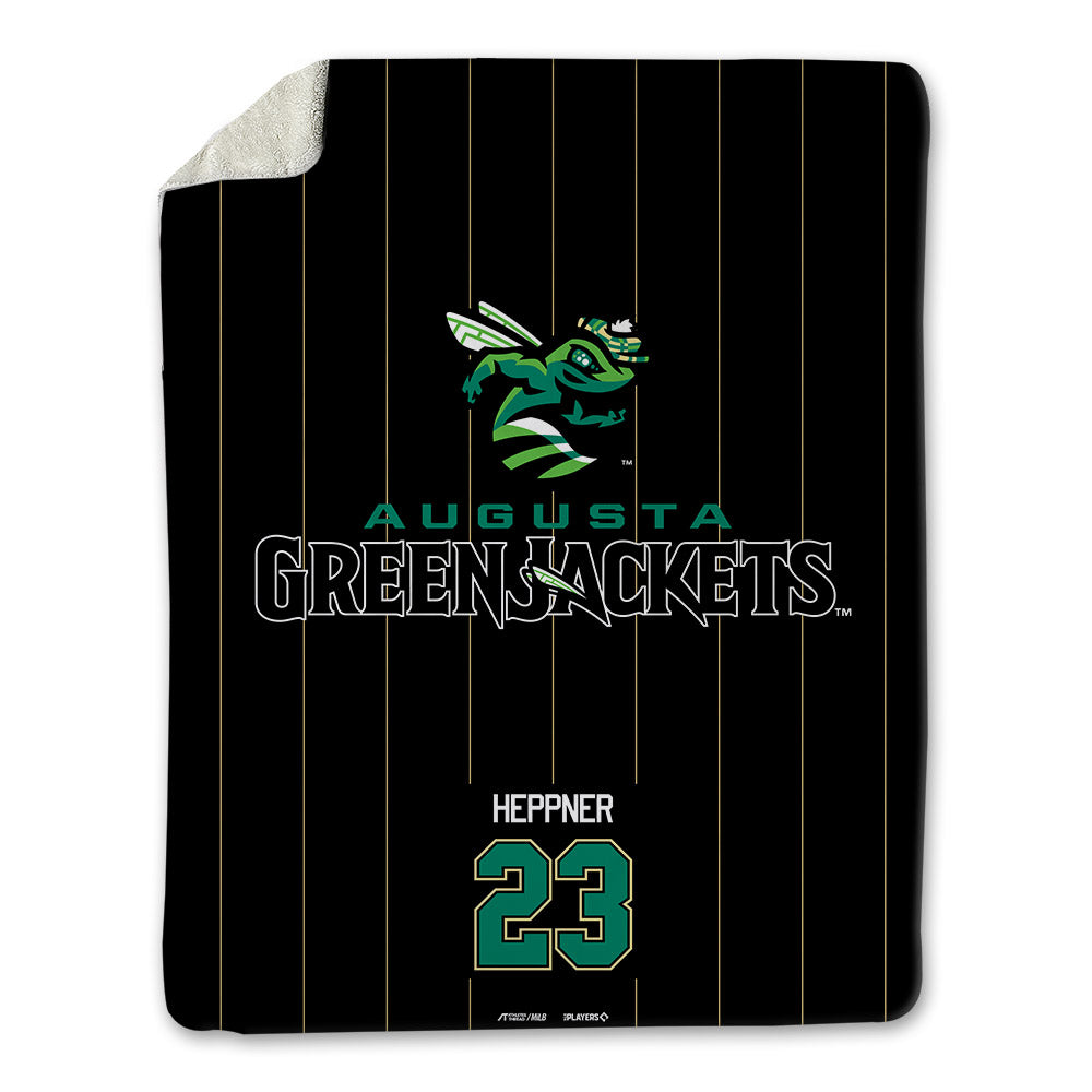 Augusta Jackets - MILB Baseball : Ryan Heppner - Blanket-0