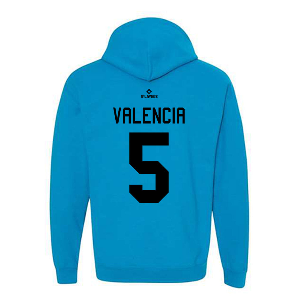 Beloit Sky Carp - MILB Baseball : Esmil Valencia - Hooded Sweatshirt-1