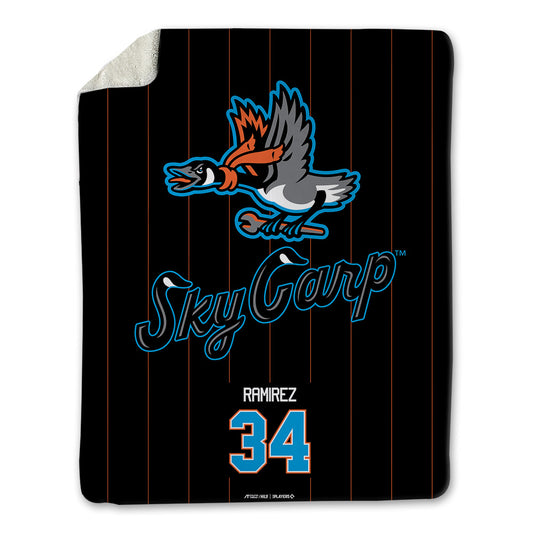 Beloit Sky Carp - MILB Baseball : Abrahan Ramirez - Blanket-0