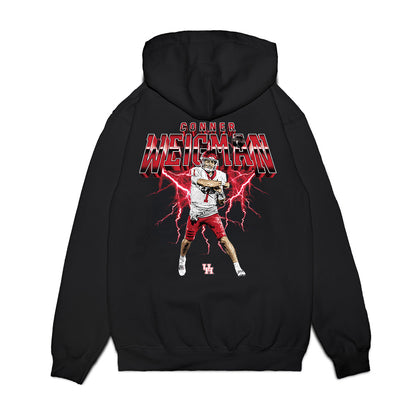 Houston - NCAA Football : Conner Weigman - Collage Premium Hooded Sweatshirt-1