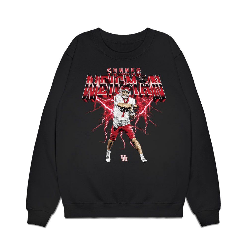 Houston - NCAA Football : Conner Weigman - Collage Premium Crewneck Sweatshirt-0