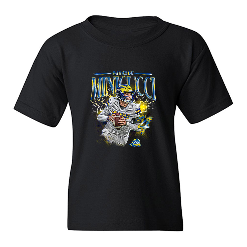 Delaware - NCAA Football : Nicholas Minicucci - Collage Youth T-Shirt-0