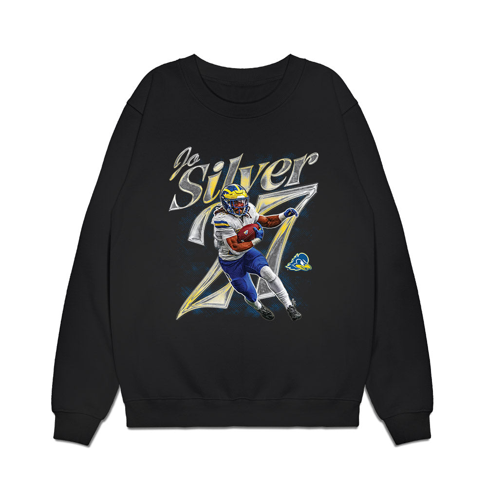Delaware - NCAA Football : Jo Silver - Collage Premium Crewneck Sweatshirt-0