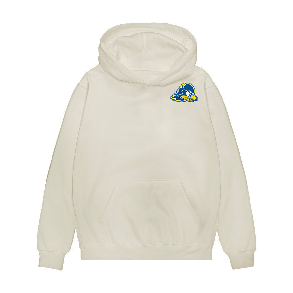 Delaware - NCAA Football : Jo Silver - Collage Premium Hooded Sweatshirt-0