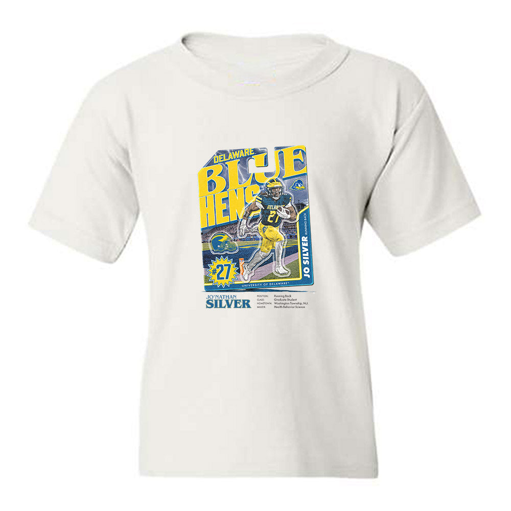 Delaware - NCAA Football : Jo Silver - Collage Youth T-Shirt-0