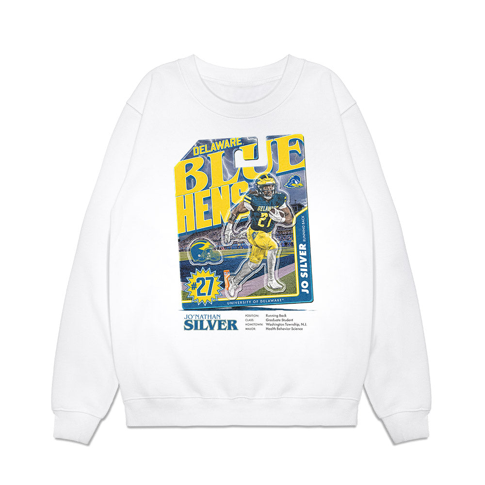 Delaware - NCAA Football : Jo Silver - Collage Premium Crewneck Sweatshirt-0