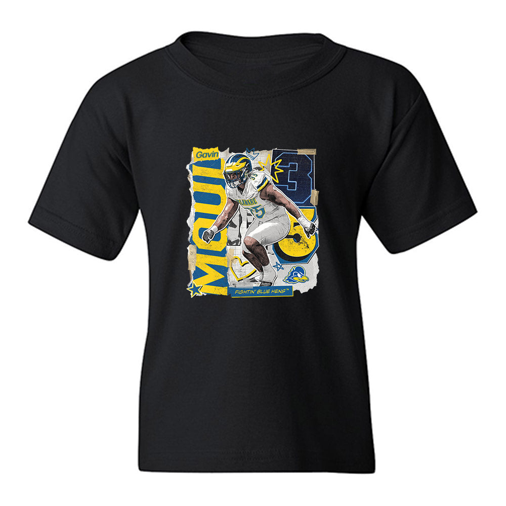 Delaware - NCAA Football : Gavin Moul - Collage Youth T-Shirt-0