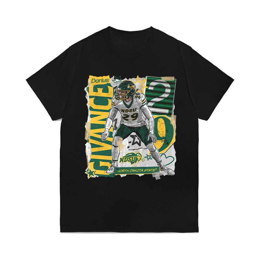 NDSU - NCAA Football : Darius Givance - Collage Comfort Colors T-Shirt-0
