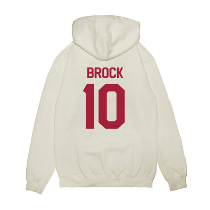 Oklahoma - NCAA Baseball : Brendan Brock - Graphic Premium Hooded Sweatshirt-1