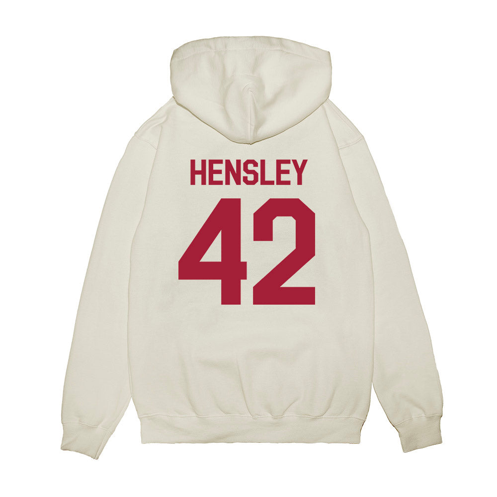 Oklahoma - NCAA Baseball : Reid Hensley - Graphic Premium Hooded Sweatshirt-1