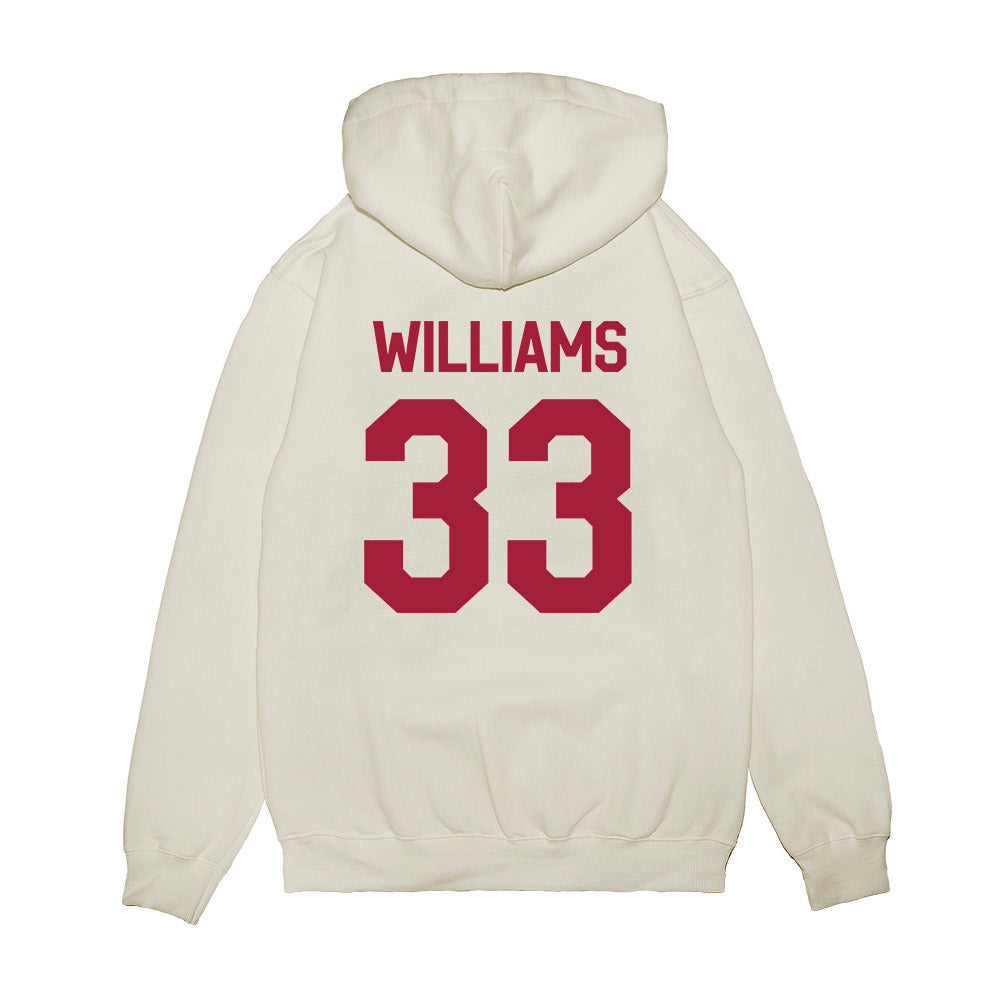 Oklahoma - NCAA Baseball : Isaac Williams - Graphic Premium Hooded Sweatshirt-1