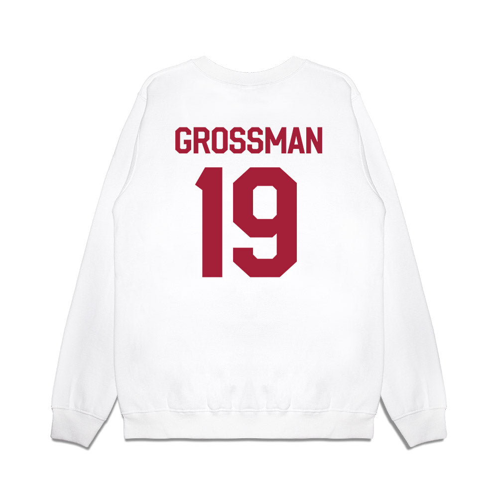 Oklahoma - NCAA Baseball : Jaxon Grossman - Graphic Premium Crewneck Sweatshirt-1