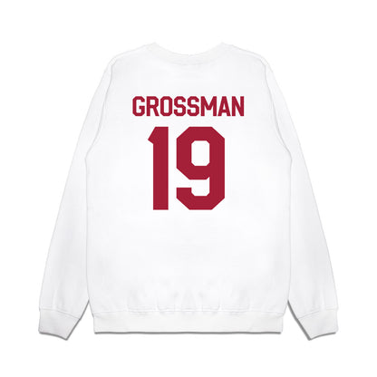 Oklahoma - NCAA Baseball : Jaxon Grossman - Graphic Premium Crewneck Sweatshirt-1
