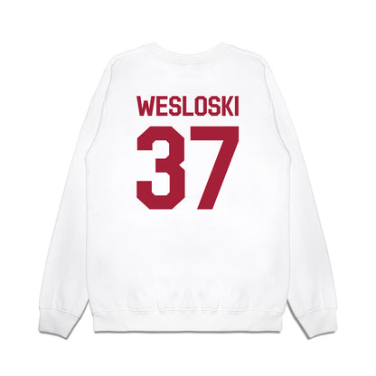 Oklahoma - NCAA Baseball : Nick Wesloski - Graphic Premium Crewneck Sweatshirt-1