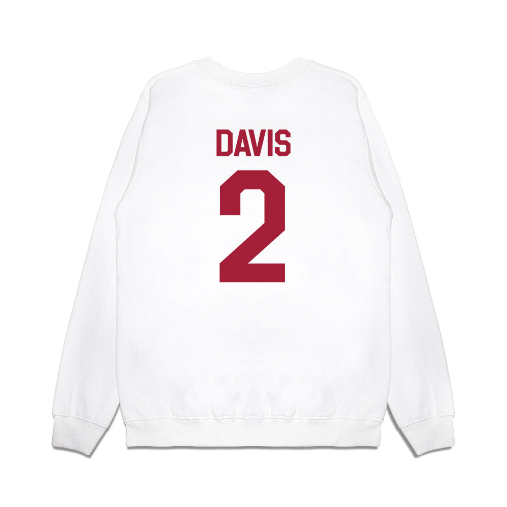 Oklahoma - NCAA Baseball : Myles Davis - Graphic Premium Crewneck Sweatshirt-1