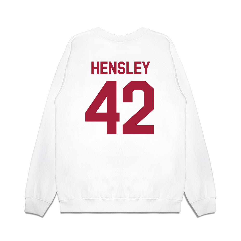 Oklahoma - NCAA Baseball : Reid Hensley - Graphic Premium Crewneck Sweatshirt-1