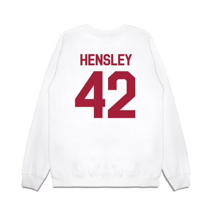 Oklahoma - NCAA Baseball : Reid Hensley - Graphic Premium Crewneck Sweatshirt-1