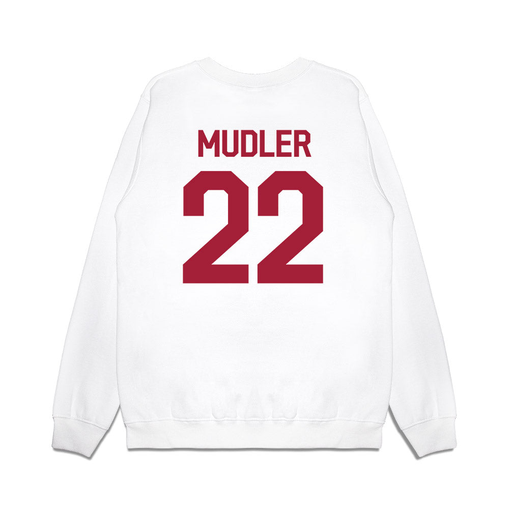 Oklahoma - NCAA Baseball : Scott Mudler - Graphic Premium Crewneck Sweatshirt-1