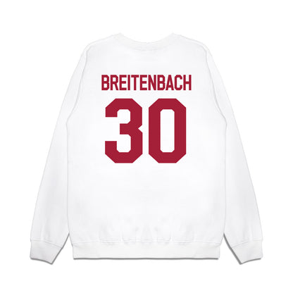 Oklahoma - NCAA Baseball : Finn Breitenbach - Graphic Premium Crewneck Sweatshirt-1