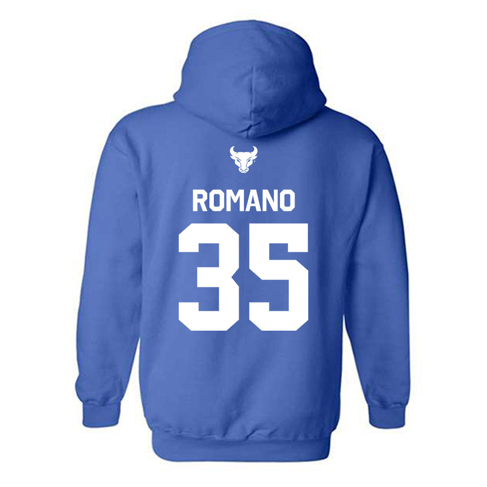 Buffalo - NCAA Men's Basketball : Evan Romano - Classic Shersey Hooded Sweatshirt-1