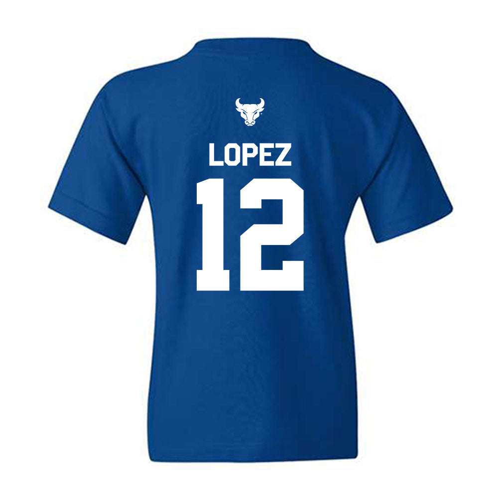 Buffalo - NCAA Women's Basketball : Paula Lopez - Classic Shersey Youth T-Shirt-1