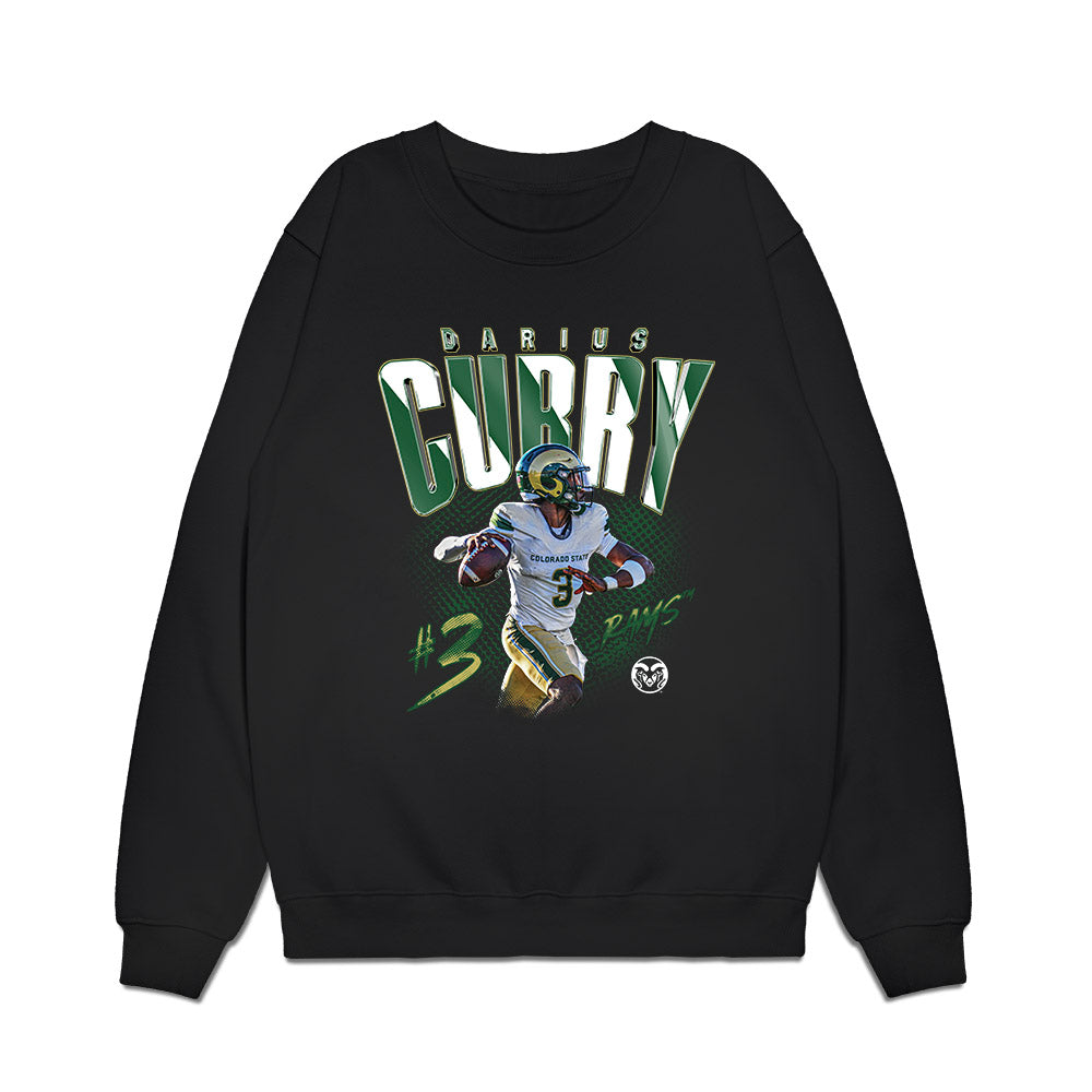 Colorado State - NCAA Football : Darius Curry - Collage Premium Crewneck Sweatshirt-0
