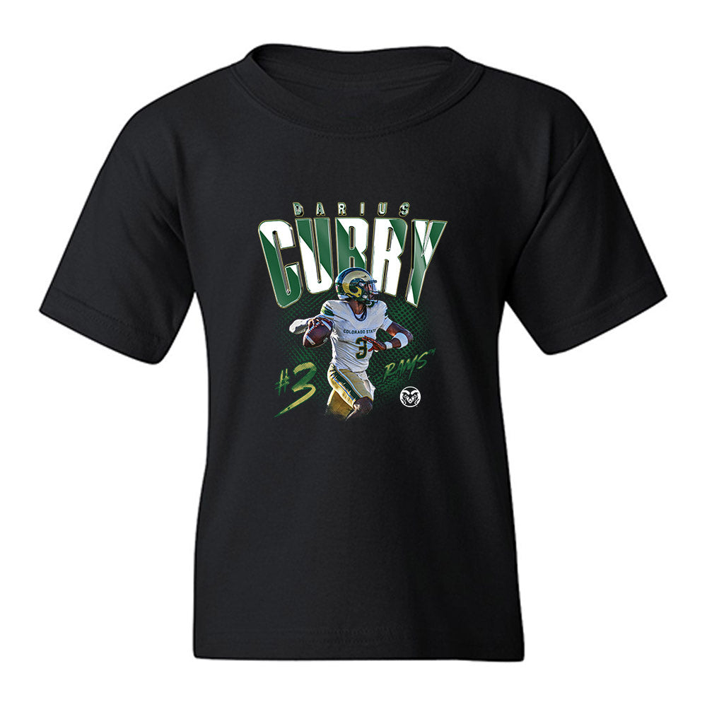Colorado State - NCAA Football : Darius Curry - Collage Youth T-Shirt-0