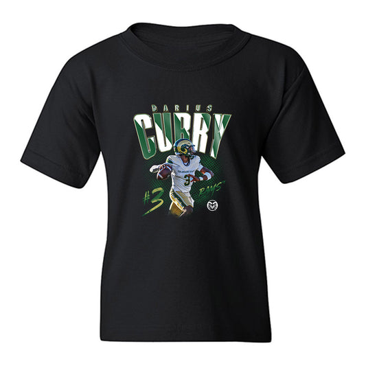 Colorado State - NCAA Football : Darius Curry - Collage Youth T-Shirt-0