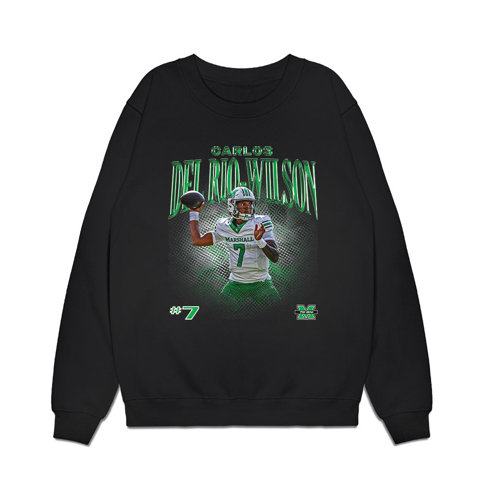 Marshall - NCAA Football : Carlos Del Rio-Wilson - Collage Premium Crewneck Sweatshirt-0