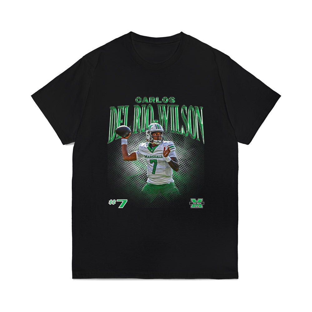 Marshall - NCAA Football : Carlos Del Rio-Wilson - Collage Comfort Colors T-Shirt-0