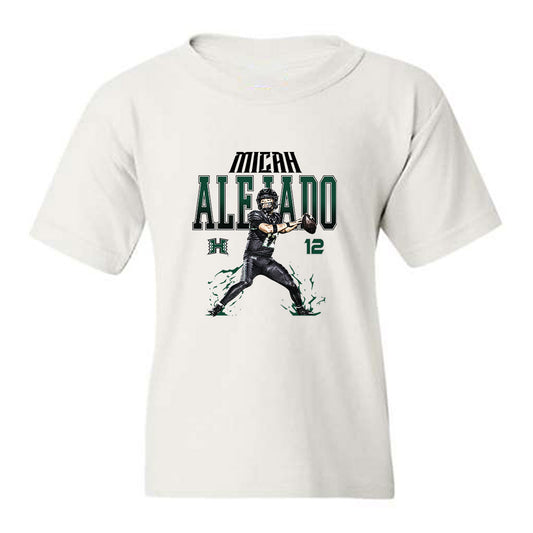 Hawaii - NCAA Football : Micah Alejado - Collage Youth T-Shirt-0
