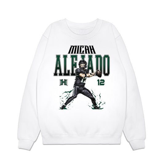 Hawaii - NCAA Football : Micah Alejado - Collage Premium Crewneck Sweatshirt-0
