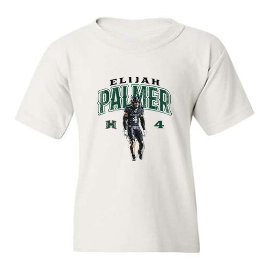 Hawaii - NCAA Football : Elijah Palmer - Collage Youth T-Shirt-0