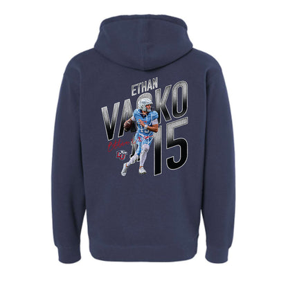 Liberty - NCAA Football : Ethan Vasko - Collage Hooded Pullover Sweatshirt-1