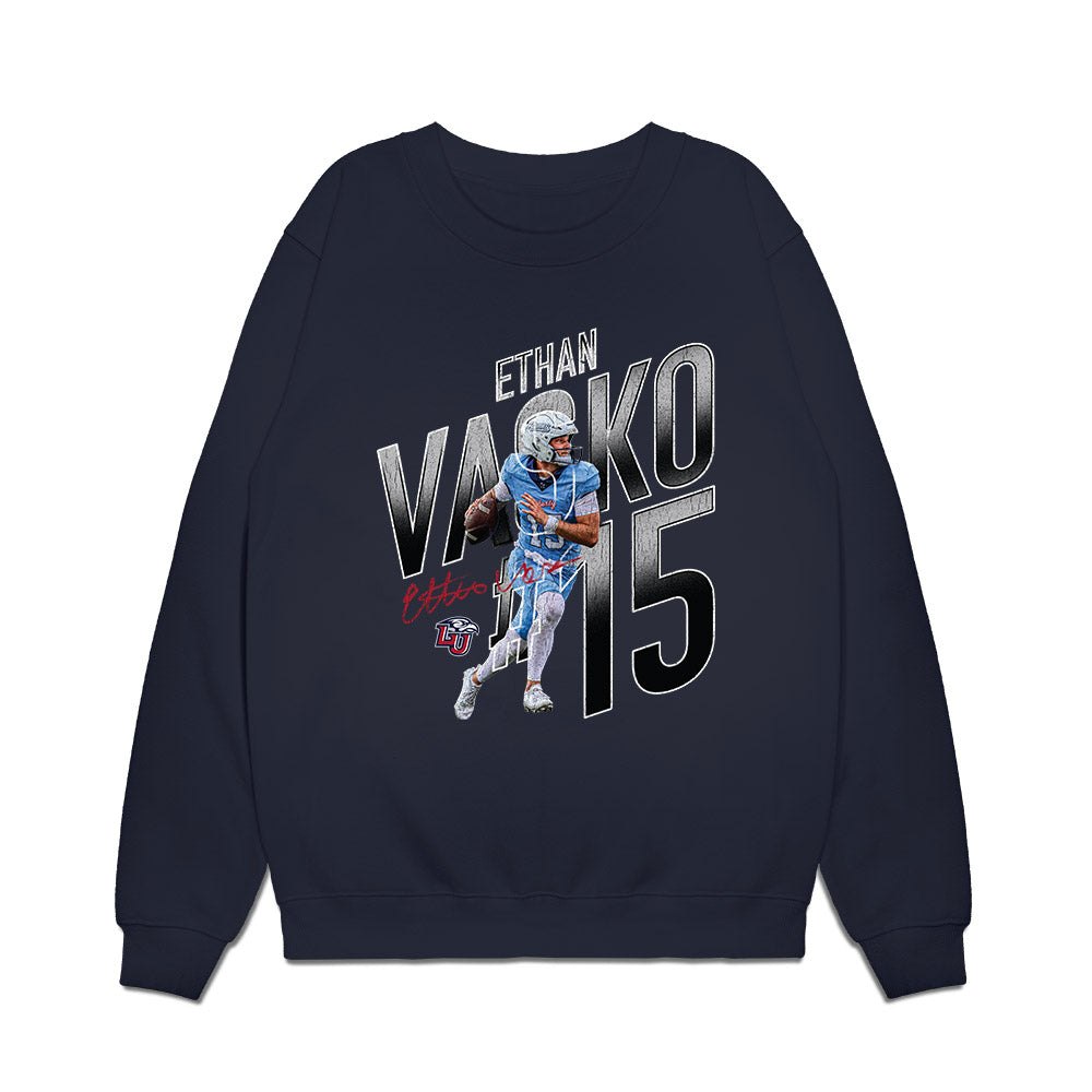 Liberty - NCAA Football : Ethan Vasko - Collage Premium Crewneck Sweatshirt-0