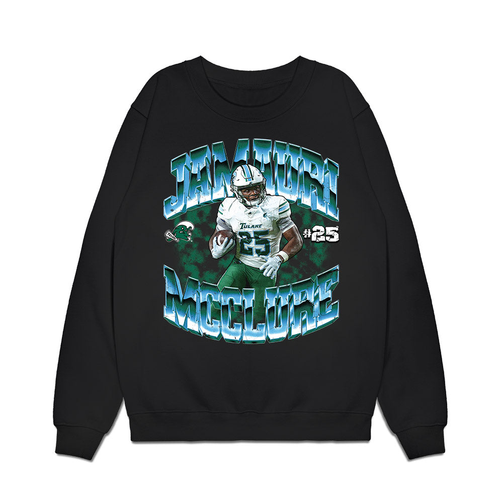Tulane - NCAA Football : Jamauri McClure - Collage Premium Crewneck Sweatshirt-0