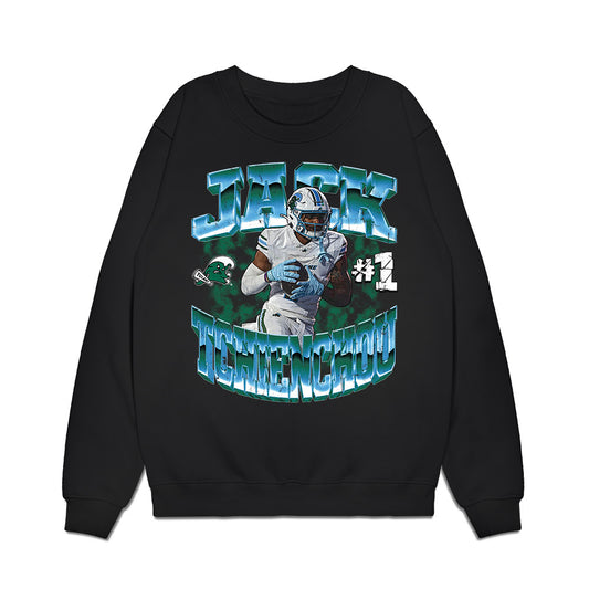 Tulane - NCAA Football : Jack Tchienchou - Collage Premium Crewneck Sweatshirt-0