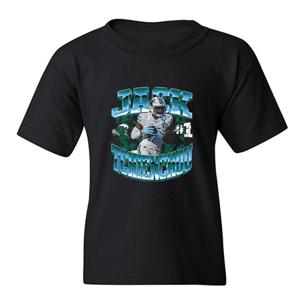 Tulane - NCAA Football : Jack Tchienchou - Collage Youth T-Shirt-0