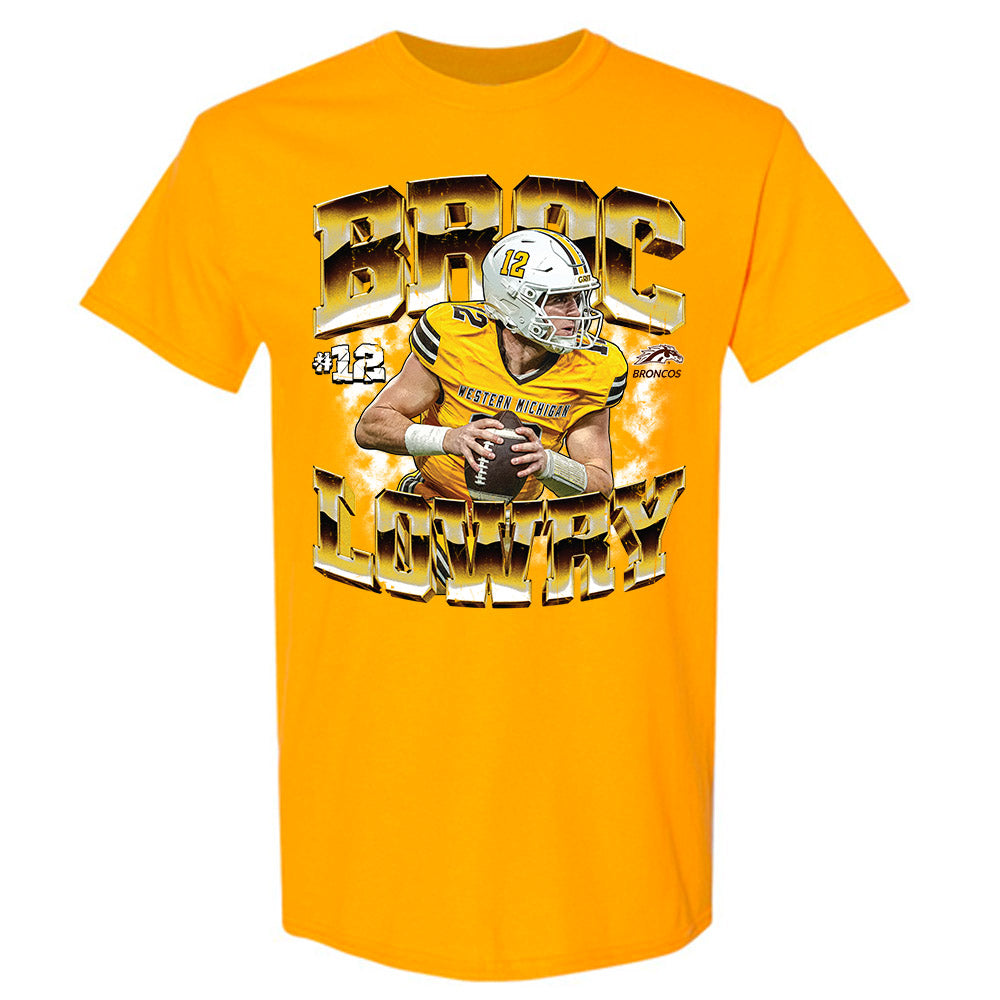 Western Michigan - NCAA Football : Broc Lowry - Collage T-Shirt-0