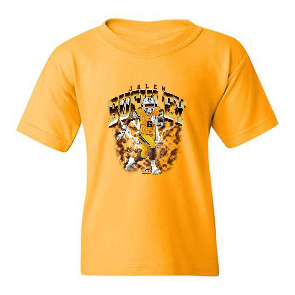 Western Michigan - NCAA Football : Jalen Buckley - Collage Youth T-Shirt-0