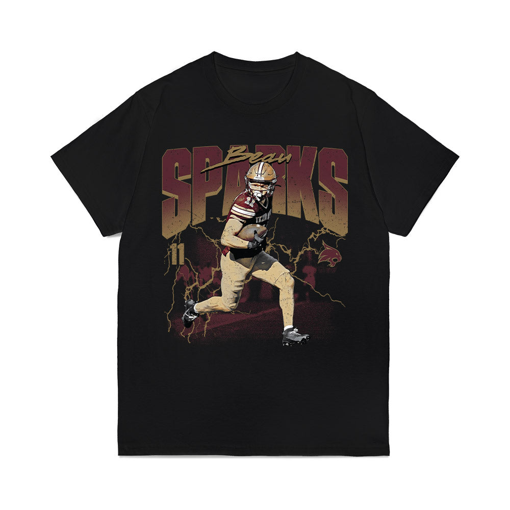 Texas State - NCAA Football : Beau Sparks - Collage Comfort Colors T-Shirt-0