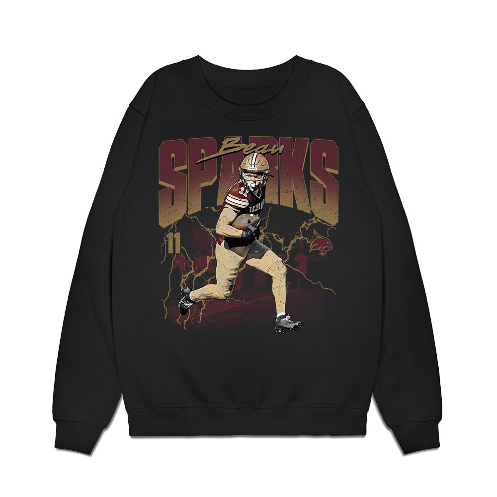 Texas State - NCAA Football : Beau Sparks - Collage Premium Crewneck Sweatshirt-0