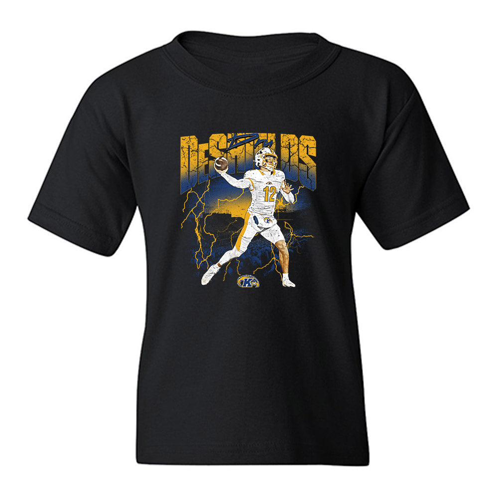 Kent State - NCAA Football : Dru DeShields - Collage Youth T-Shirt-0