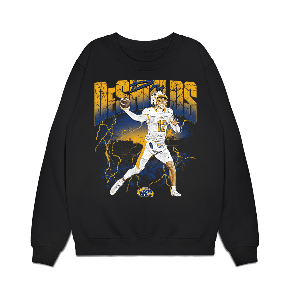 Kent State - NCAA Football : Dru DeShields - Collage Premium Crewneck Sweatshirt-0
