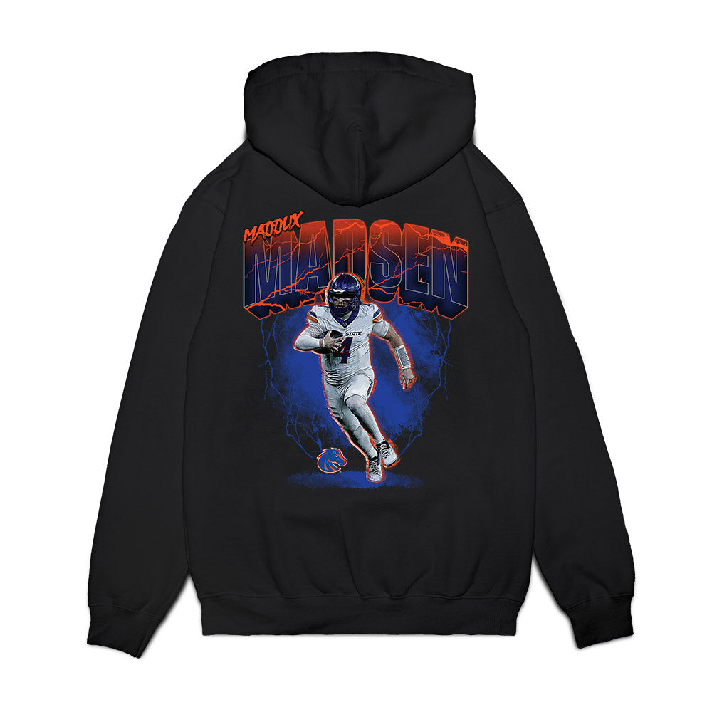 Boise State - NCAA Football : Maddux Madsen - Collage Premium Hooded Sweatshirt-1
