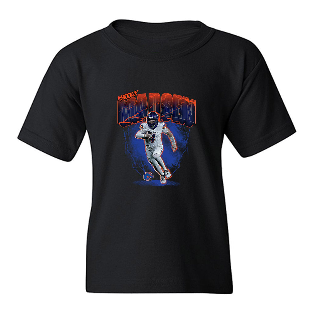 Boise State - NCAA Football : Maddux Madsen - Collage Youth T-Shirt-0