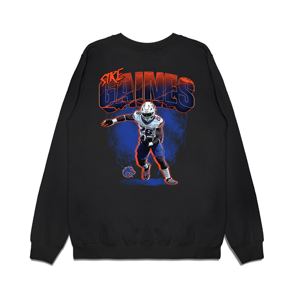 Boise State - NCAA Football : Sire Gaines - Collage Premium Crewneck Sweatshirt-1