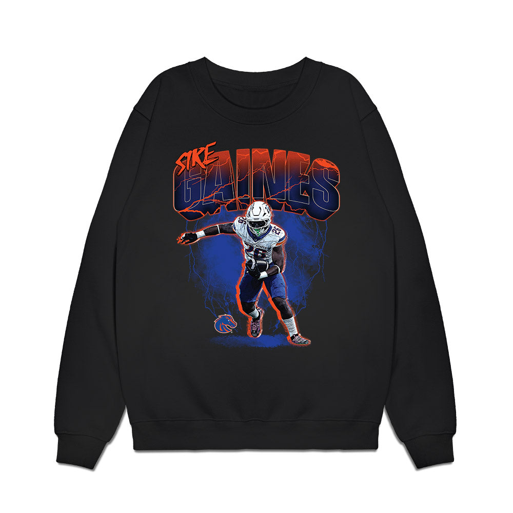 Boise State - NCAA Football : Sire Gaines - Collage Premium Crewneck Sweatshirt-0